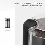 Bodum Bistro Electric Blade Coffee Grinder, Brushed Stainless Steel - Image 4