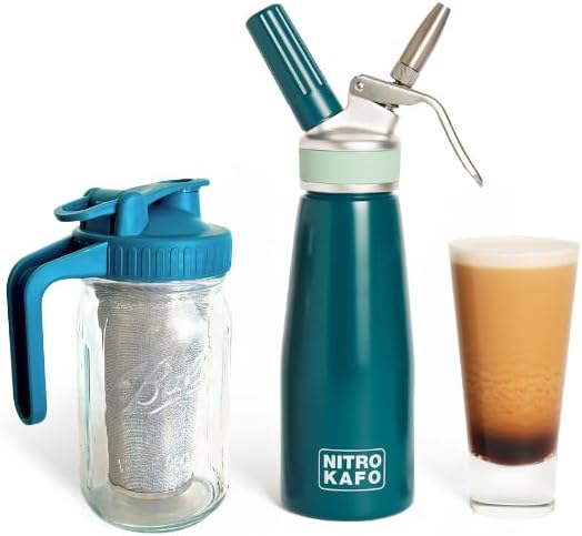 Nitro Cold Brew Maker, Nitro Diffuser Nozzle & Cold Brew Maker, 1-Pint/0.5L by NitroKafo