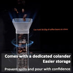 Coffee Bean Storage Tubes, Clear Airtight Coffee Canisters, Wooden Display Stand, with 6 Tubes and 2 Hoppers, Single Tube Capacity 18-20g, for Tea, Coffee, Spices Containers - Image 4