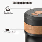 Irfora Portable French Press Coffee Maker Stainless Steel Double Walled Insulated Travel Mug for Rich Coffee At Home or on the Go - Image 6