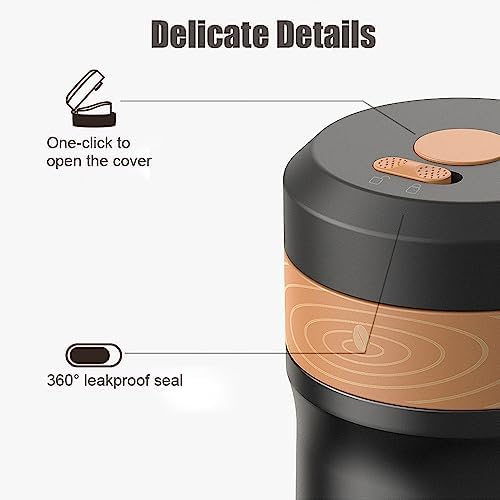 Irfora Portable French Press Coffee Maker Stainless Steel Double Walled Insulated Travel Mug for Rich Coffee At Home or on the Go - Image 6