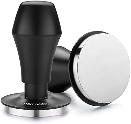 Normcore 58mm Coffee Tamper - V4 Spring-loaded Tamper with Stainless Steel Flat Base - 15lb / 25lb / 30lbs Replacement Springs - Anodized Aluminum Handle and Stand - Fits 58mm Standard Baskets by NORMCORECOFFEETOOLS