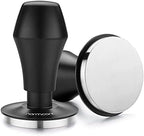 Normcore 58.5mm Coffee Tamper V4 - Spring-Loaded Tamper with 15lb / 25lb / 30lbs Replacement Springs - Anodized Aluminum Handle and Stand - Stainless Steel Flat Base,Black by NORMCORECOFFEETOOLS