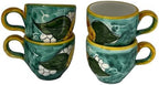 Espresso Cup Set of 4, Ceramic Cups Made in Italy, 2 oz Italian Coffee Cups, Coffee Lover Gift Set, Made in Italy Pottery - Image 7