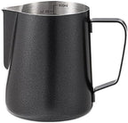 350ml or 600ml Stainless Steel Milk Frothing Pitcher Steaming Pitcher With Internal Scale Coffee Milk Frothing Cup for Espresso Machines (black, 600ml) by Unknown