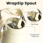 Fjbottle WrapSip 24 oz Insulated Tumbler with Flip Straw and Handle - Image 3