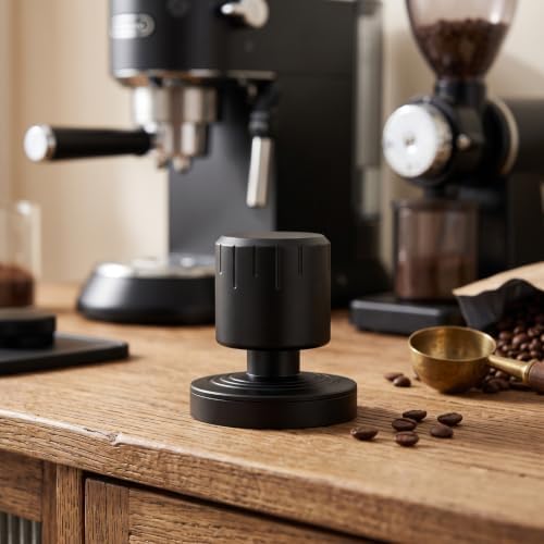 Coffee Tamper Espresso Tamper Calibrated Tamper Spring Loaded Tamper With Constant Pressure Stainless Steel Threaded Flat Base And Comfortable Handle suitable for practice and events - Image 4