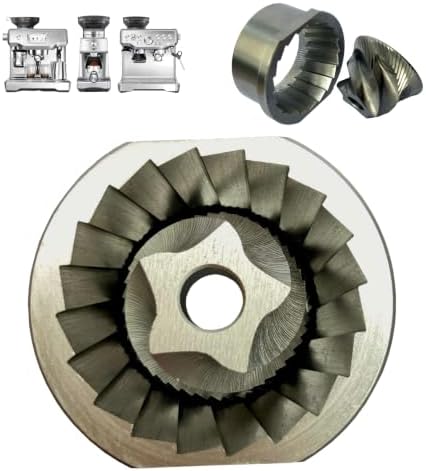44.6mm Coffee Grinder Conical Burr Set for Household Electric Coffee Machines universal for Breville Espresso Machine Burr Part Accessories Replacement by FFDBURR