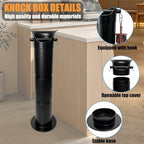 Espresso Knock Box for Coffee Grounds, Commercial Coffee Knock Box with Garbage Bags, Towel and Brush, Removable Espresso Dump Bin with Base for Coffee Shop Station, Bar, Home -18L Espresso Trash Can - Image 4