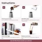 NitroPress Cold Brew Coffee Maker - Stainless Steel Home Brew Kit - Image 6
