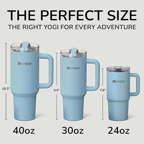 YOGI 30oz Tumbler with Straw - Cielo - Image 6