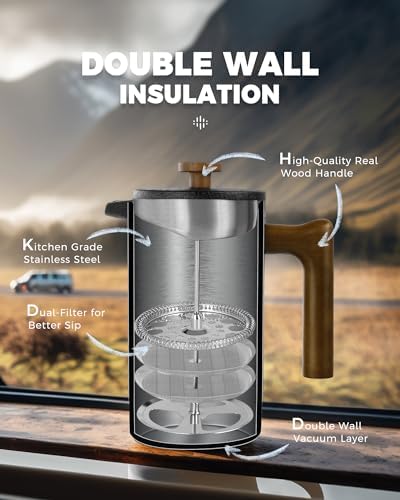 POLIVIAR French Press Coffee Maker & Tea Kettle - Image 4