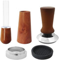4-in-1 Espresso Tool Set 51mm - Spring Calibrated Tamper, Coffee Stirrer, Dosing Funnel & Mat by HaeKap