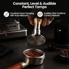 ShanSon 51mm Espresso Tamper,Internally Adjustable Force,Triple-Spring Self-Leveling & Audible Click, Premium Spring-Loaded Coffee Tamper, Threaded 304 Steel Base, Essential Espresso Accessories - Image 4