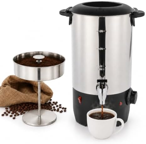 Commercial Coffee Urn Stainless Steel Adjustable Temperature by Unknown