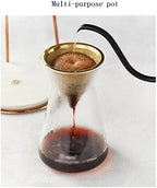 JITEM Cafetera Glass Ice Dripper Maker Manual Household Drip Coffee Hand-Brewed Cold Brew Pot with Filter Adjustable Water Flow Coffee Maker for Coffee or Tea - Image 6