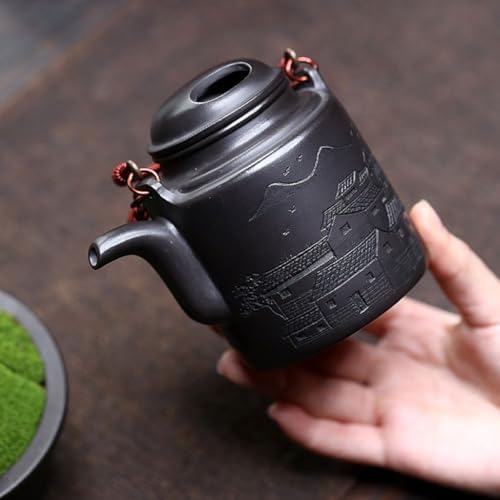 Tea Kettle Portable Outdoor Ceramic Handle Kettle Household Tea Maker Ceramic Tea Infuser - Image 4