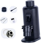 G163C Electric Single Dose Coffee Grinder with 63mm CNC 8-Core Conical Burr, 72W 160 RPM, Stepless Adjustment & Anti-Static for Espresso and Pour Over, Coffee Bean Miller (Black) by Unknown