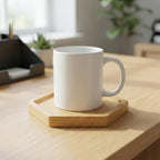 HOIGON 30 Pack Bamboo Coasters, 4 Inch Natural Wooden Coasters, Hexagonal Bamboo Tray Saucer Set for Drinks, Crafts, Succulents - Image 7