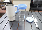 DEDEYA17oz Glass Lined Tumbler with Straw for Hot & Cold Drinks(White) - Image 2