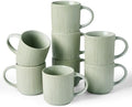 famiware Coffee Mug Set of 8, Star 12 oz Ceramic Mugs Cups Set with Handle by Famiware