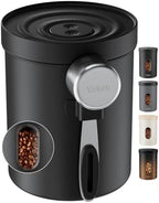 Veken Electric Vacuum Coffee Canister with Window, Auto-Seal Container,14OZ by Veken