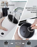 Milk Frother, Milk Frother and Steamer for Frothing and Heating Milk, 4 IN 1 Multifunction Milk Frother Electric for Hot & Cold Froth, Automatic off & Easy Cleaning, Black, JC-A2-W1 - Image 7