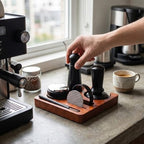 7 PCS Espresso Accessories Kit, 51mm Coffee Tamper with Tamping Station, WDTs Tool, Dosing Funnel, Distributor, Dosing Funnel, Brush and Puck Screen, Versatile for Home - Image 2