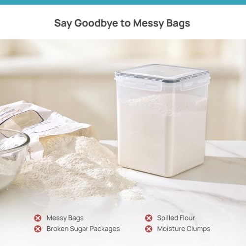 Vtopmart 5 PCS Flour and Sugar Storage Container Sets for Regular Bakers - Image 3