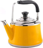 Induction Kettle Whistling Tea Kettle Stainless Steel Whistle Tea Kettle Large-Capacity, Ergonomic Heat-Resistant Handle Stove Top Teapot for Stove Top (Size : 2L) by Unknown