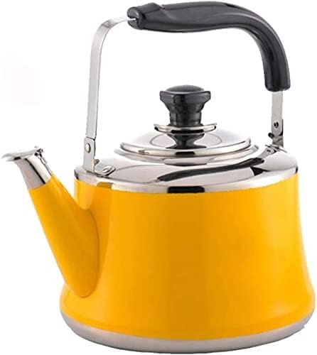 Induction Kettle Whistling Tea Kettle Stainless Steel Whistle Tea Kettle Large-Capacity, Ergonomic Heat-Resistant Handle Stove Top Teapot for Stove Top (Size : 7L) by Unknown