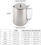 Milk Creamer Frothing Pitcher Stainless Steel Coffee Cup Mug Jug With Lid For Latte Art(1500ml) - Image 2