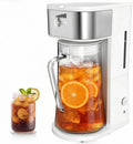 Iced Coffee Tea Maker With Reusable Filter Basket 3 QT Pitcher Iced Tea And Coffee Machine, Tea Makers For Iced Tea, Lattes, Lemonade And Flavored Water (3QT 2) by WATOFT