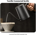Pour-over Coffee Kettle Stream Direction Control Stainless Steel Gooseneck Pour-over Coffee Kettle Anti for Office Counters - Image 7