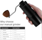 Portable Manual Coffee Grinder,with Stainless Steel CNC40 Conical Burr, All Metal Body, - Image 5