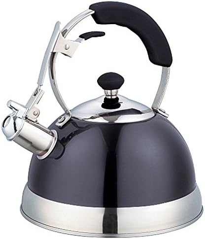 3077-BK Uniware Heavy Duty Stainless Steel Whistling Kettle (Black) by UWUNIWARETHENAMEYOUTRUST