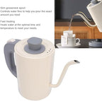 AUNMAS Stainless Steel Electric Gooseneck Kettle 600W 800ml with Precise Temperature Control and Rapid Heating for Pour Over Coffee (US Plug 110V) - Image 6