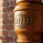 Wall Mounted Manual Coffee Grinder, Vintage Hand Crank Burr Mill With 20g Bean Hopper And Glass Grounds Cup, Adjustable Grinding Tool For Home Kitchen, Cafe And Commercial Use - Image 6