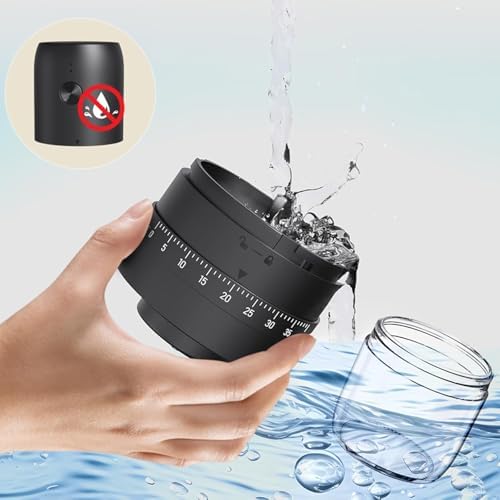 Portable Electric Burr Coffee Grinder with 40 Adjustable Settings & 35g Capacity, 1800mAh Rechargeable Coffee Bean Grinder with Conical Ceramic Burr, for Travel (BLACK-1) - Image 5
