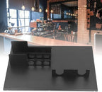 Portafilter Holder, Space Saving Metal Wall Mount Rack Tool Organizer, Coffee Portafilter Rack with Organizer Box and Hooks for Bar Coffee Shop Home Kitchen - Image 4