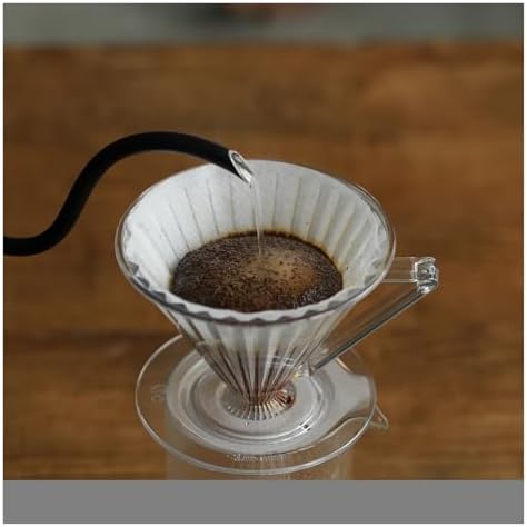 1-2 Cup/2-4 Cup Espresso Filter Portable Barista Tools,PC Coffee Dripper With Handle Drip Coffee Cone Filter(2-4 Cup Clear Set) - Image 5