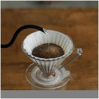 1-2 Cup/2-4 Cup Espresso Filter Portable Barista Tools,PC Coffee Dripper With Handle Drip Coffee Cone Filter(1-2 Cup Black Set) - Image 5