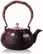 KYUSAR Japanese Cast Iron Teapot Chinese Teapot 40.5oz/1.2L Tea Pots Cast Iron Tea Pot No Coating Japanese Teapots Handmade Japan Kettle Pot Home Or Kitchen Tetsubin Tea Pot - Image 3