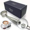 Divine Steel Integrated WDT Portafilter 100% Stainless Steel - Durable, Rust-Resistant, All-Metal Design for Precision Brewing (58mm for Sage/Breville Dual Boiler (Bottomless)) by Unknown
