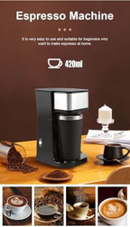 Drip coffee machine 750W high power, 14.8 oz (0.5qt) stainless steel interior independent cup and detachable reusable filter basket, 5 coffee cups automatically close, suitable for home offices - Image 4