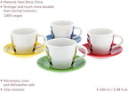 BRISA VW Collection - Beetle Bug Ceramic Espresso Cups, 4-Pack - Image 2