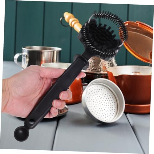 IMIKEYA Espresso Machine Cleaning Brush with Long Handle Multifunctional Coffee Grinder Tool Targeted Brew Head Cleaner for Coffee Machines Bristle - Image 5