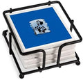CafePress Pepsi Woman Black/White Tumbled Stone - Set of 4 Coasters Set of 4 w/holder by CafePress