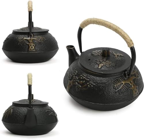 Tea Kettle Tea Kettle Cast Iron Teapot Infuser Strainer Chinese with Stainless Steel Filter Teapots - Image 4