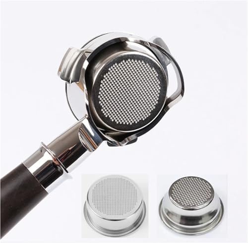 54mm Stainless Steel Espresso Naked Bottomless Portafilter，Compatible For Breville，820/840/870/875/880/450/550 Barista Replacement Accessory(Colour wood A) - Image 4